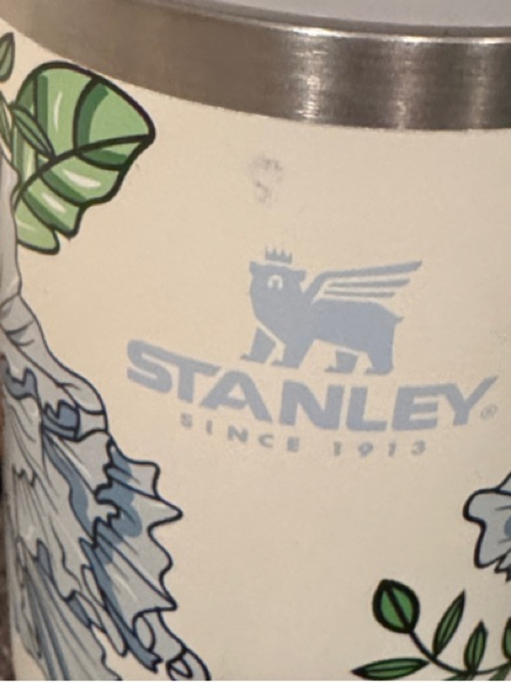 OG 40 oz Stanley cream floral Travel Mug - Picture 2 of 5